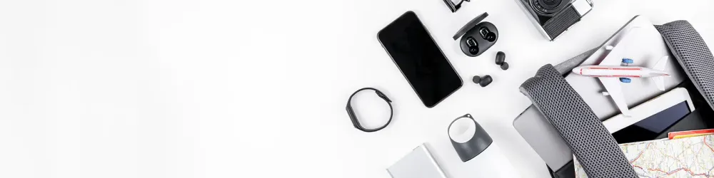 Modern backpack with laptop and tablet inside